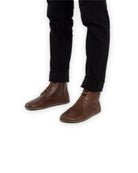 Back view Brown Barefoot Boot - Calf Leather Handcrafted | Bespoky