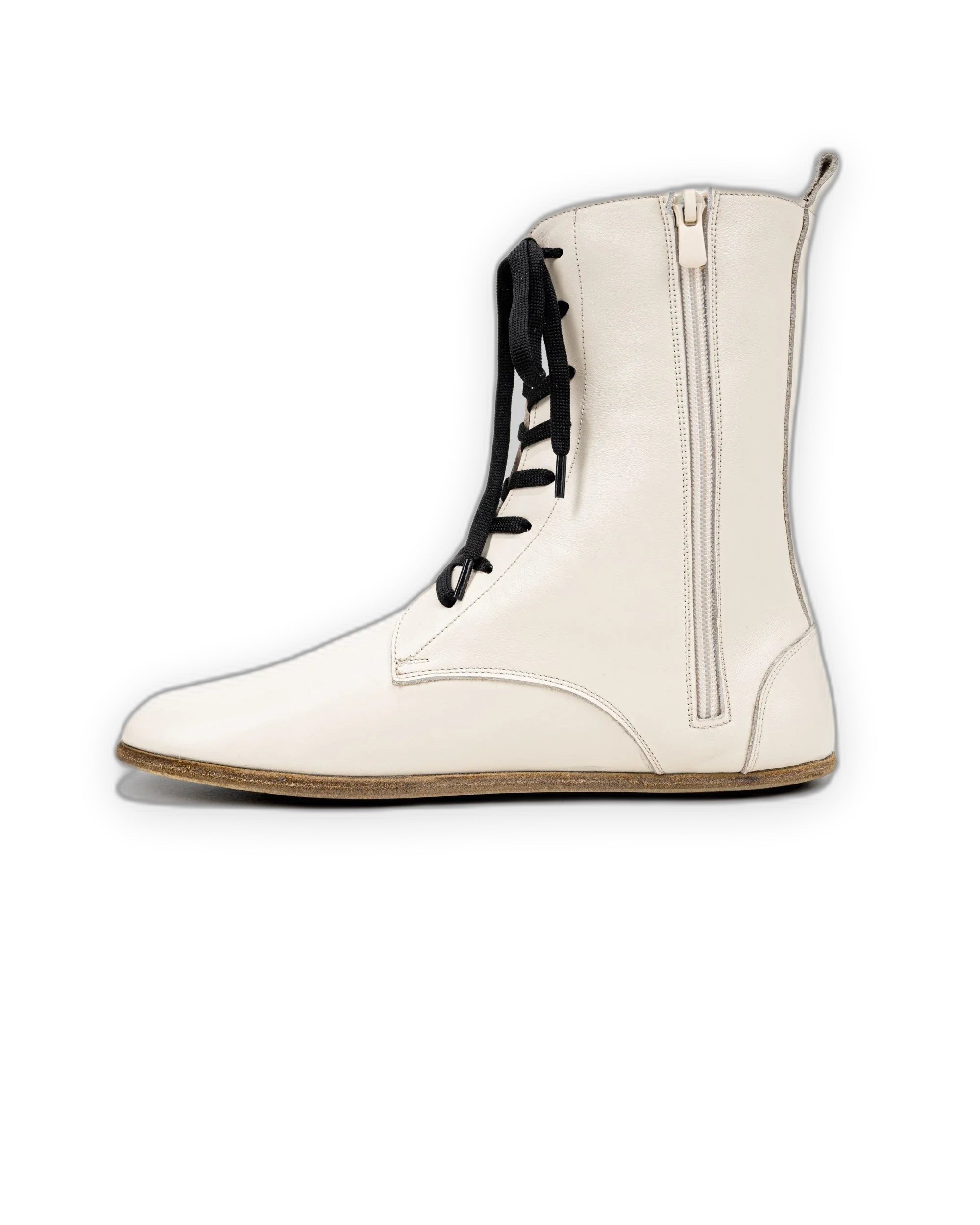 Detail Cream Barefoot Boot - Handcrafted Calf Leather Turkey | Bespoky