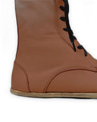 Side view Dark Brown Barefoot Boot - Calf Leather Zero Drop | Bespoky
