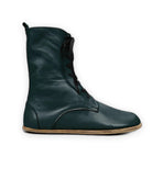 Side view Dark Green Barefoot Boot - Calf Leather Zero Drop | Bespoky