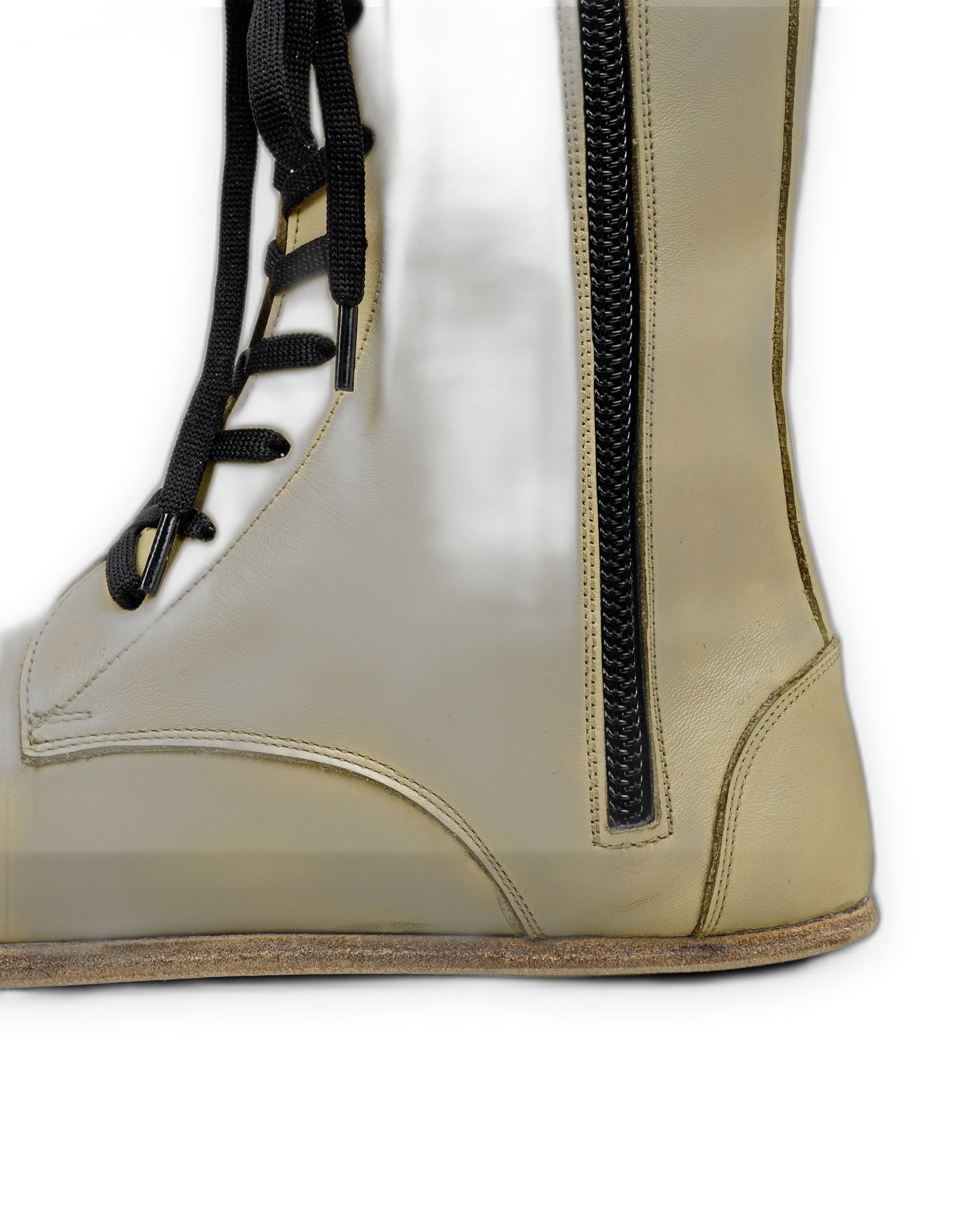 Top view Yellow Barefoot Boot - Handcrafted Calf Leather | Bespoky