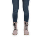 Pair Pink Barefoot Boot - Barefoot Wide Toe Calf Leather | Bespoky