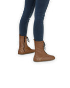 Back view Tan Barefoot Boot - Calf Leather Handcrafted | Bespoky