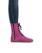 Pair Pink Barefoot Boot - Barefoot Wide Toe Calf Leather | Bespoky