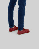Pair Burgundy Oxford Shoes - Barefoot Wide Toe Calf Leather | Bespoky