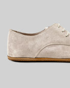 Top view Cream Suede Oxford Shoes - Handcrafted Calf Leather | Bespoky