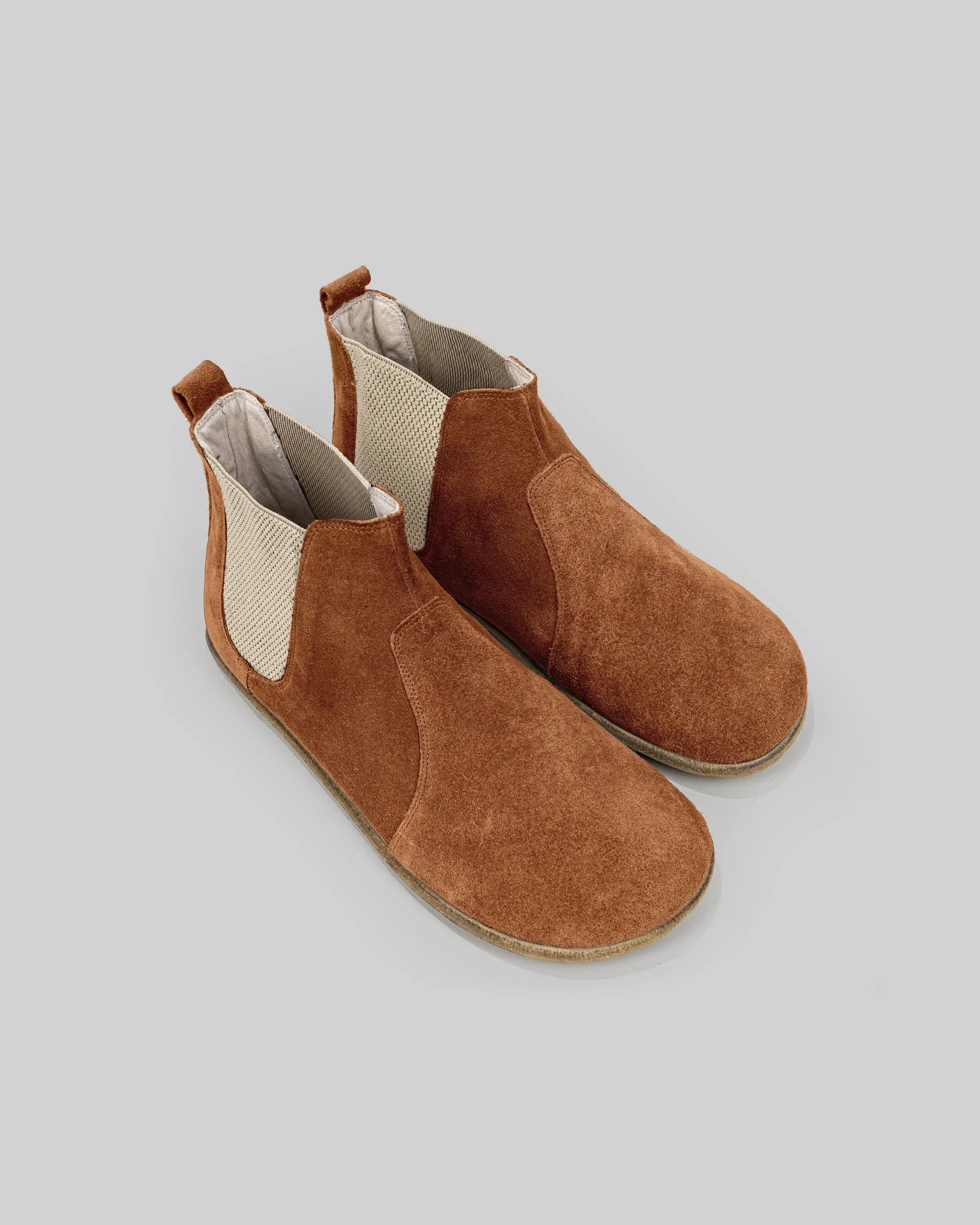 Men's Suede Chelsea Boots - Handcrafted Calf Leather Wide Toe Box | Bespoky