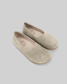 Women's Cream Ballet Flats - Handcrafted Calf Leather Wide Toe Box | Bespoky