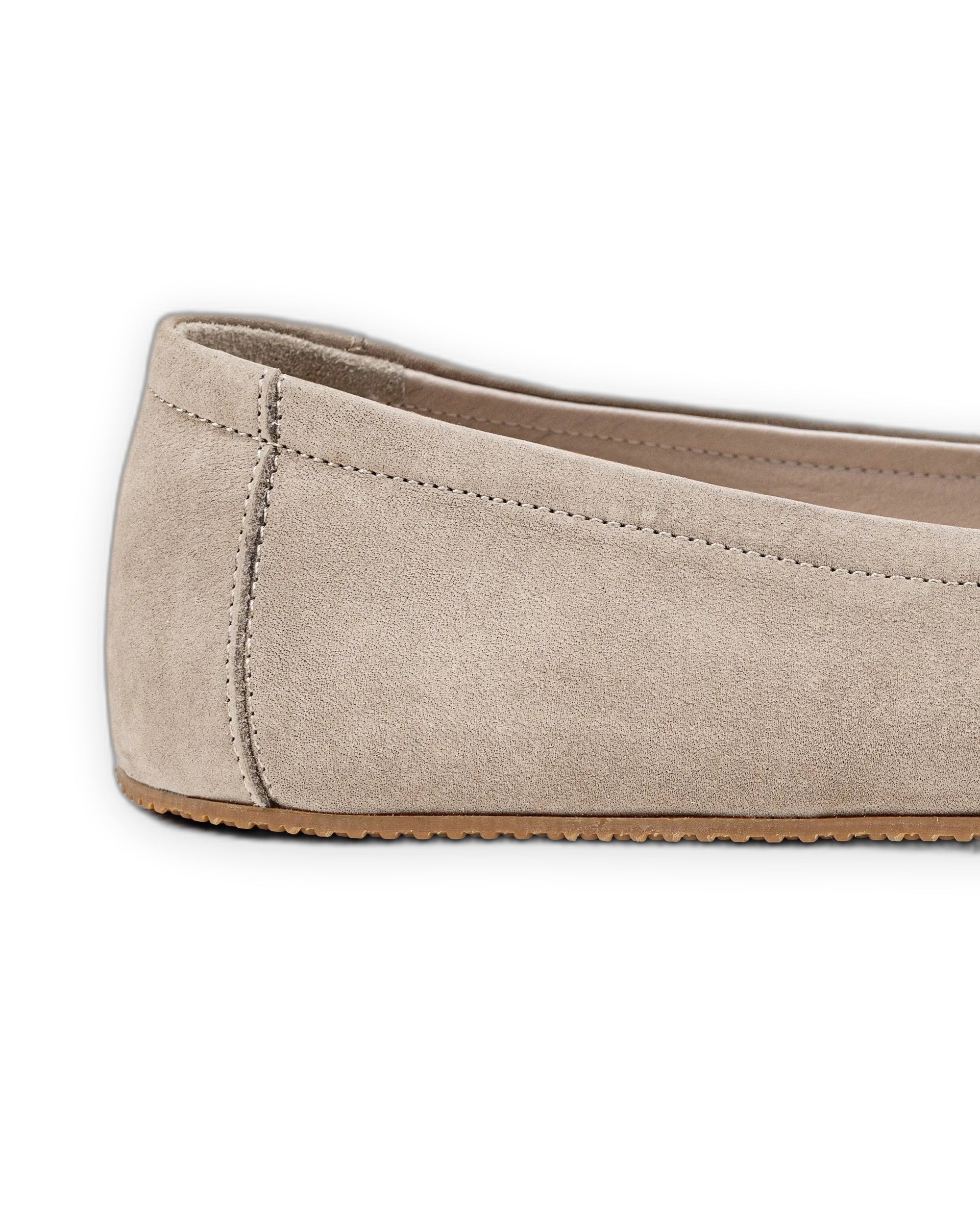 Top view Beige Ballet Flats - Handcrafted Calf Leather | Bespoky