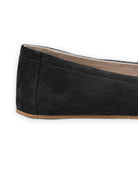 Side view Black Ballet Flats - Calf Leather Zero Drop | Bespoky