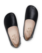 Side view Black Ballet Flats - Calf Leather Zero Drop | Bespoky