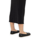 Top view Black Ballet Flats - Handcrafted Calf Leather | Bespoky