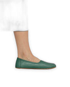 Detail Green Ballet Flats - Handcrafted Calf Leather Turkey | Bespoky
