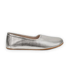 Close-up calf leather - Silver Ballet Flats Detail | Bespoky