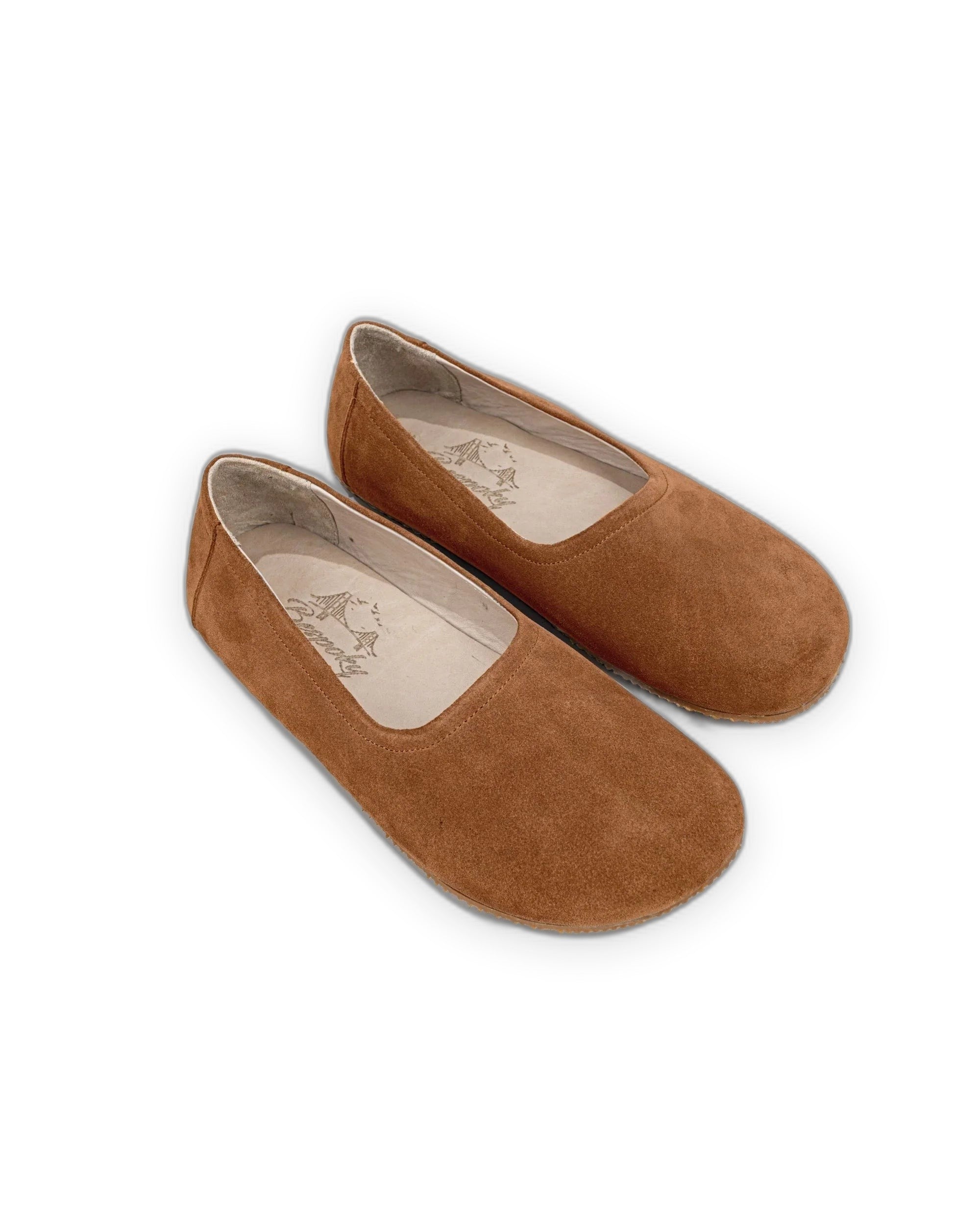 Women's Leather Ballet Flats - Handcrafted Calf Leather Wide Toe Box | Bespoky