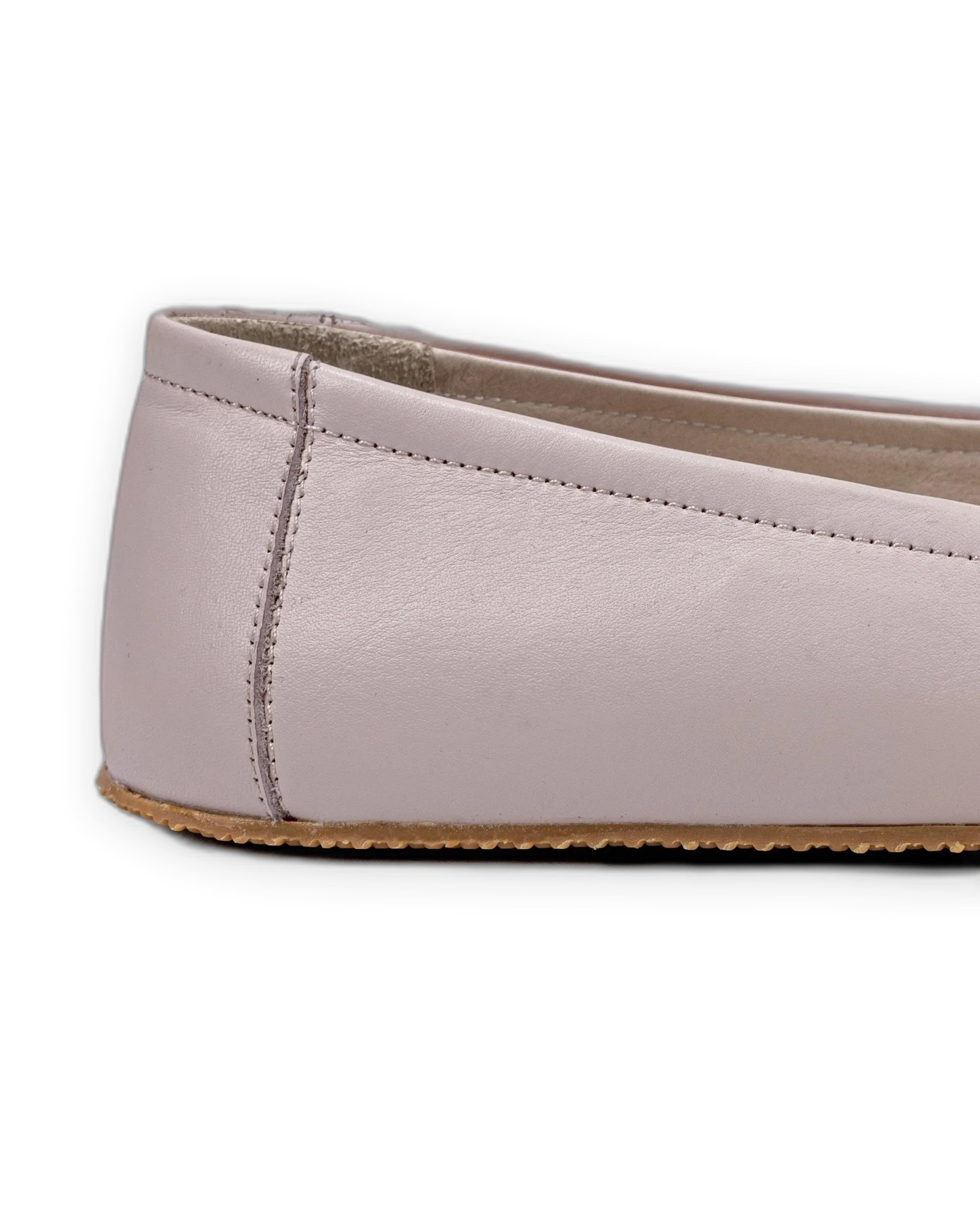 Top view Pink Ballet Flats - Handcrafted Calf Leather | Bespoky
