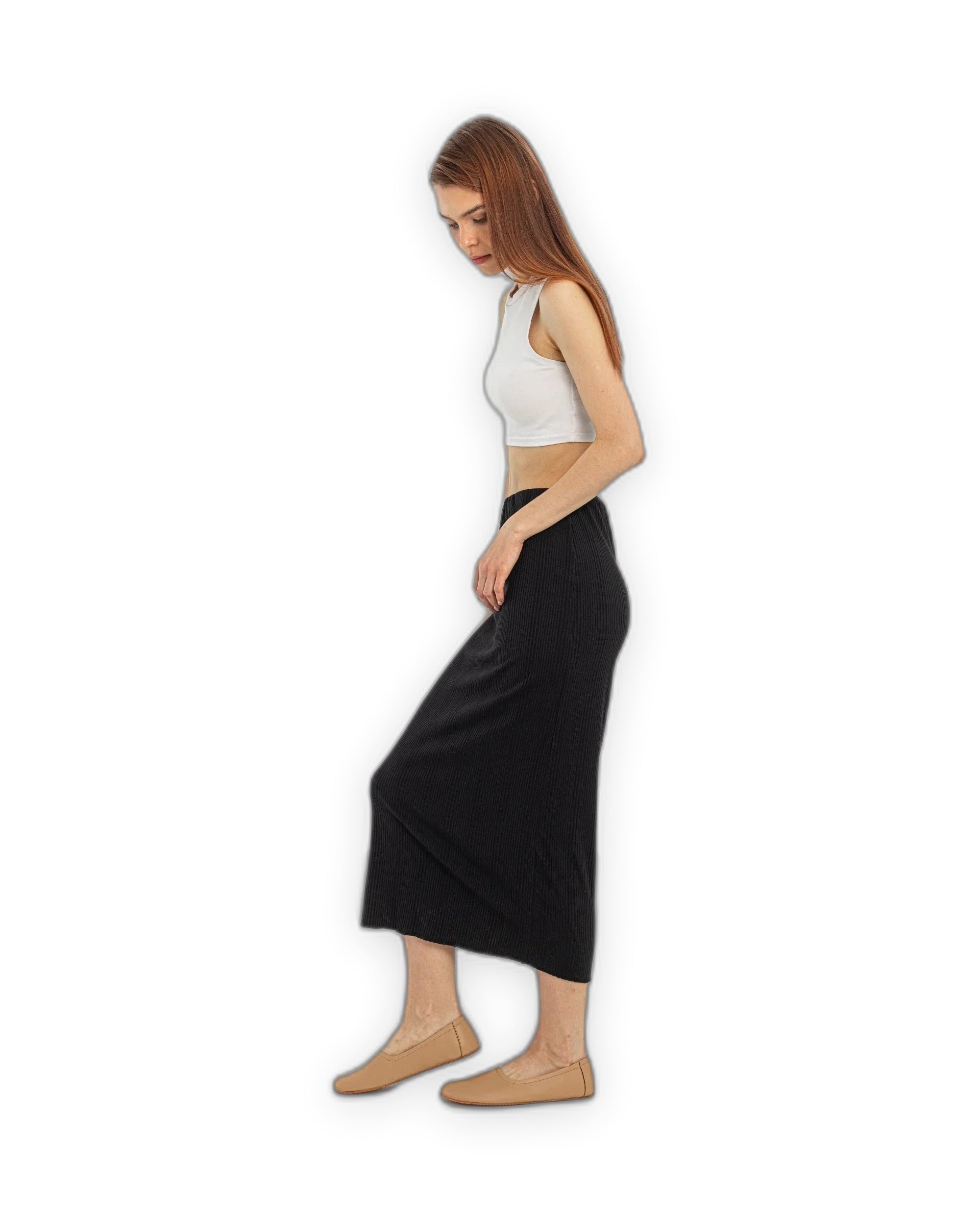 Detail Undyed Ballet Flats - Handcrafted Calf Leather Turkey | Bespoky