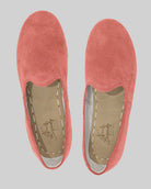 Side view Pink Suede Yemeni Shoes - Calf Leather Zero Drop | Bespoky