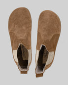 Side view Tan Suede Chelsea Boots - Calf Leather Zero Drop | Bespoky