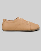 Close-up calf leather - Undyed Barefoot Sneaker Detail | Bespoky
