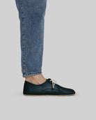 Back view Dark Green Oxford Shoes - Calf Leather Handcrafted | Bespoky
