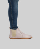 Back view Pink Chelsea Boots - Calf Leather Handcrafted | Bespoky