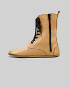 Pair Melon Yellow Barefoot Boot - Barefoot Wide Toe Calf Leather | Bespoky