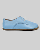 Side view Baby Blue Oxford Shoes - Calf Leather Zero Drop | Bespoky