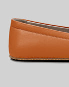 Top view Orange Barefoot Shoes - Handcrafted Calf Leather | Bespoky