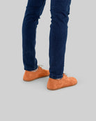 Detail Orange Suede Oxford Shoes - Handcrafted Calf Leather Turkey | Bespoky