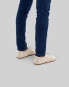 Detail Cream Suede Oxford Shoes - Handcrafted Calf Leather Turkey | Bespoky