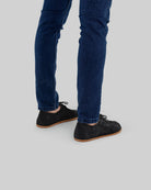 Detail Black Suede Oxford Shoes - Handcrafted Calf Leather Turkey | Bespoky