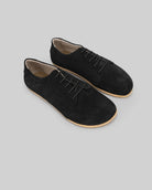 Women's Black Barefoot Sneaker - Handcrafted Calf Leather Wide Toe Box | Bespoky