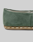 Detail Green Suede Yemeni Shoes - Handcrafted Calf Leather Turkey | Bespoky