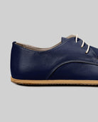 Top view Navy Blue Oxford Shoes - Handcrafted Calf Leather | Bespoky