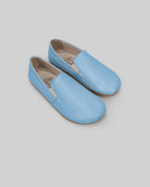 Men's Baby Blue Barefoot Shoes - Handcrafted Calf Leather Wide Toe Box | Bespoky