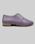 Side view Purple Pointed Toe Oxford - Calf Leather Zero Drop | Bespoky