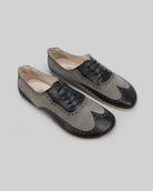 Men's Black Moccosin Shoes - Handcrafted Calf Leather Wide Toe Box | Bespoky