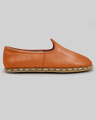 Side view Orange Yemeni Shoes - Calf Leather Zero Drop | Bespoky