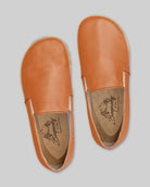 Side view Orange Barefoot Shoes - Calf Leather Zero Drop | Bespoky
