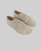 Women's Cream Barefoot Sneaker - Handcrafted Calf Leather Wide Toe Box | Bespoky