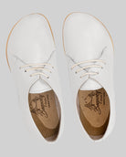 Pair White Oxford Shoes - Barefoot Wide Toe Calf Leather | Bespoky
