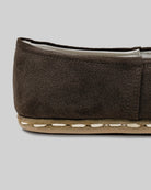 Detail Brown Suede Yemeni Shoes - Handcrafted Calf Leather Turkey | Bespoky