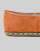 Detail Orange Suede Yemeni Shoes - Handcrafted Calf Leather Turkey | Bespoky
