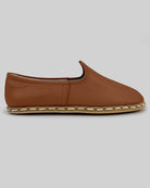 Top view Dark Tan Yemeni Shoes - Handcrafted Calf Leather | Bespoky