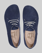 Detail Navy Oxford Shoes - Handcrafted Calf Leather Turkey | Bespoky