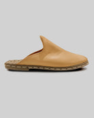 Top view Melon Yellow Slippers - Handcrafted Calf Leather | Bespoky