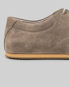 Top view Beige Nubuck Barefoot Sneaker - Handcrafted Calf Leather | Bespoky
