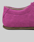 Draufsicht Pinker Barfuß-Sneaker - Handgefertigtes Kalbsleder | Bespoky