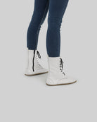 Pair White Barefoot Boot - Barefoot Wide Toe Calf Leather | Bespoky
